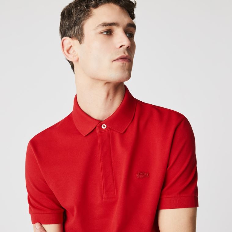 Lacoste Regular Fit Paris Polo Rød | t9yqqvh9