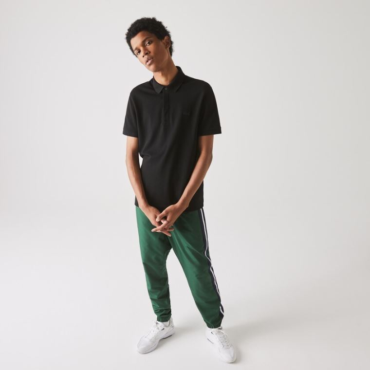 Lacoste Regular Fit Paris Polo Svarte | fa0S4uBh