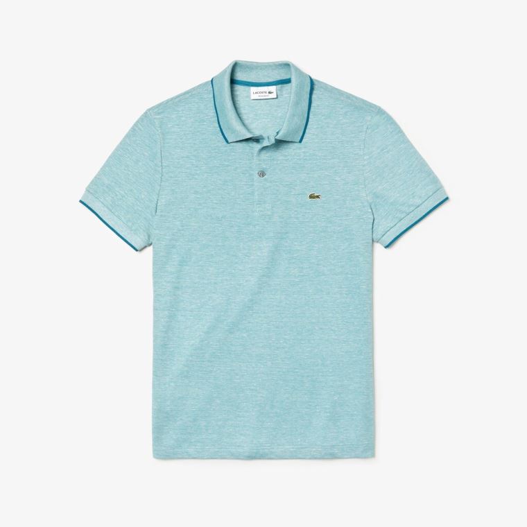 Lacoste Regular Fit Piqué Polo Shirt Blå | yvtKsIbb