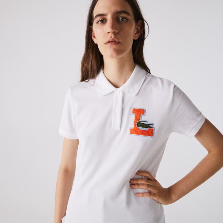 Lacoste Regular Fit Soft Bomull Piqué Polo Shirt Hvite | RQD3096K