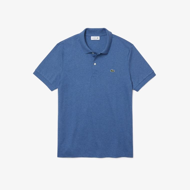 Lacoste Regular Fit Soft Bomull Polo Blå | tn9YhXi9