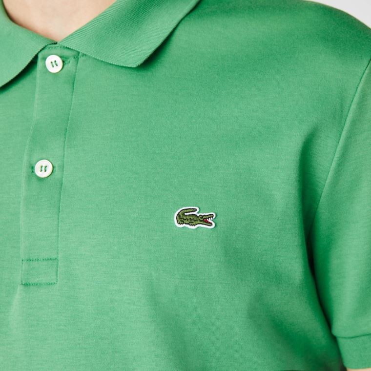 Lacoste Regular Fit Soft Bomull Polo Grønn | LfvSJSmd