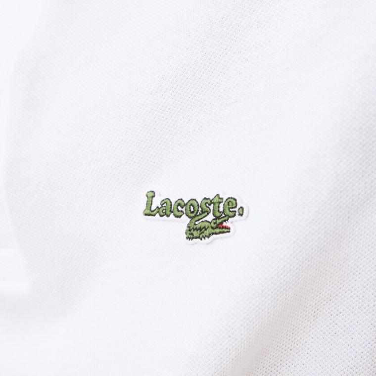 Lacoste Regular Fit Solid Bomull Piqué Polo With Badge Hvite | vp7T0tIQ