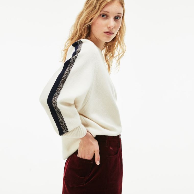 Lacoste Ribbed Stretch Velour A-Line Skirt Brune | k3frlrTV