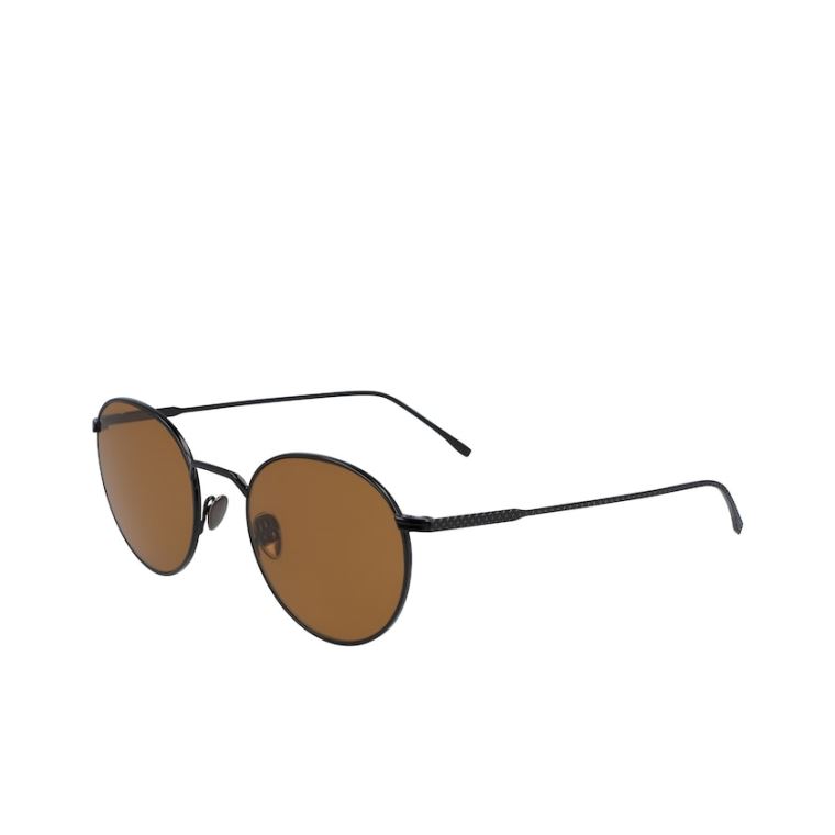 Lacoste Round Metal Ultra-Thin Sunglasses Svarte | CHKYLHAk