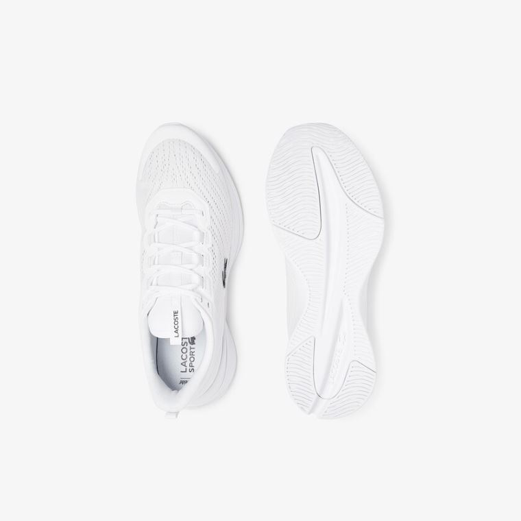 Lacoste Run Spin Tekstil Sneakers Hvite | XfVm1sfS