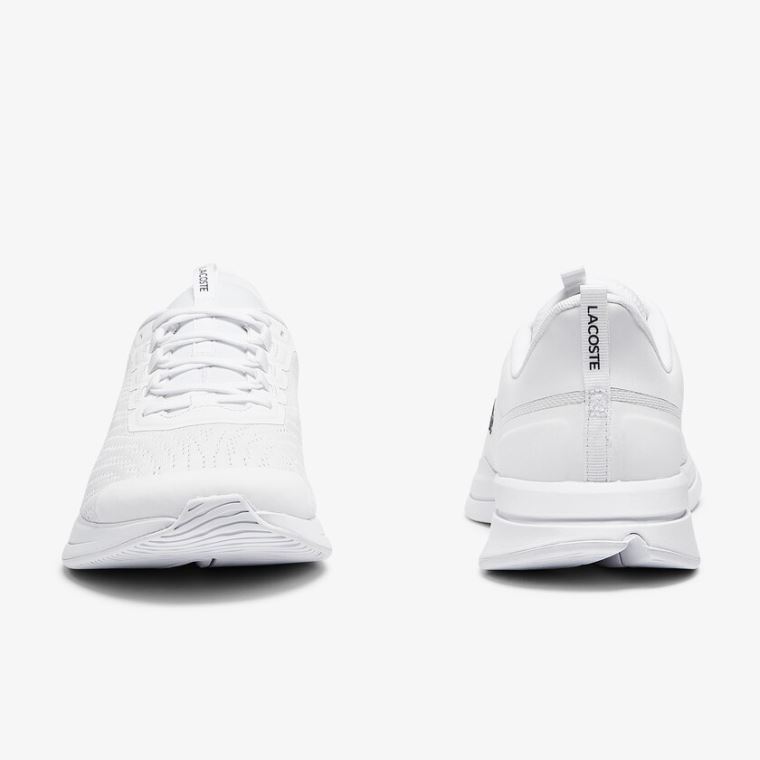 Lacoste Run Spin Tekstil Sneakers Hvite | XfVm1sfS