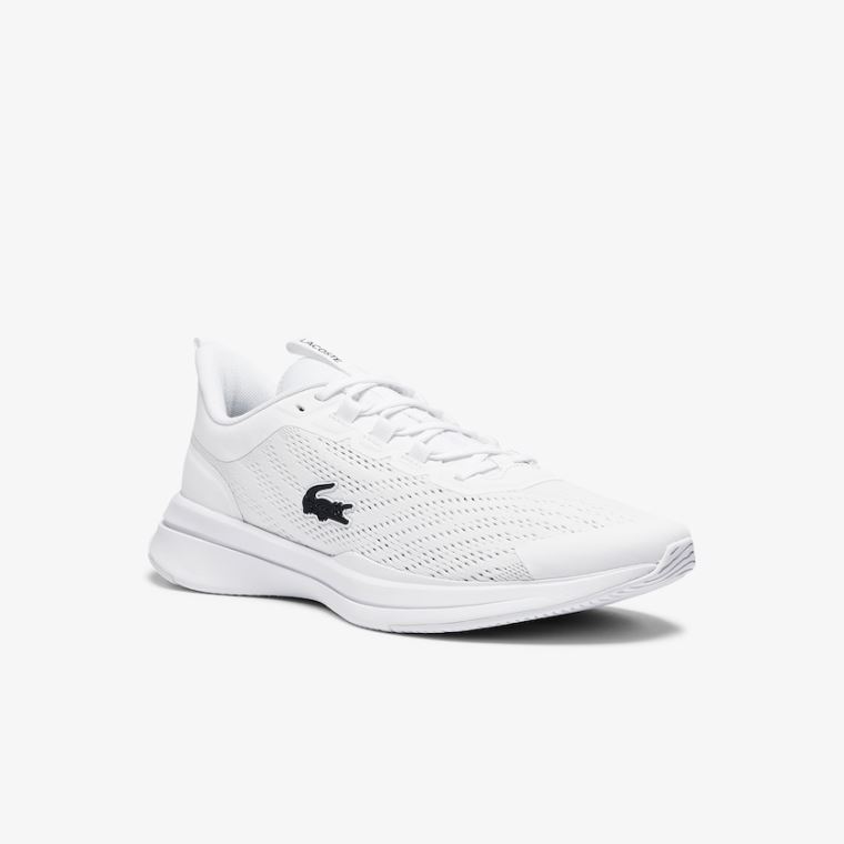 Lacoste Run Spin Tekstil Sneakers Hvite | XfVm1sfS