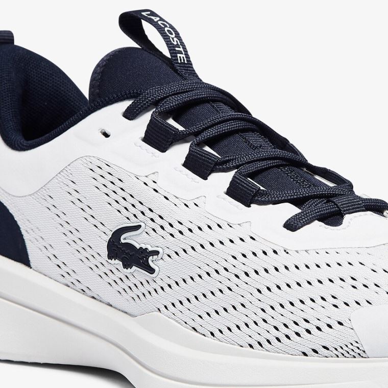 Lacoste Run Spin Tekstil Sneakers Hvite Marineblå | ktcl5047