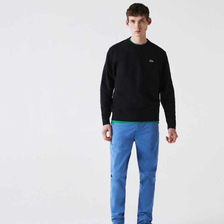 Lacoste SPORT Bomull Blend Fleece Sweatshirt Svarte | 2yzCJqHo