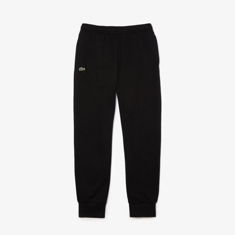 Lacoste SPORT Bomull Fleece Tennis Sweatpants Svarte | uYZyBRE3