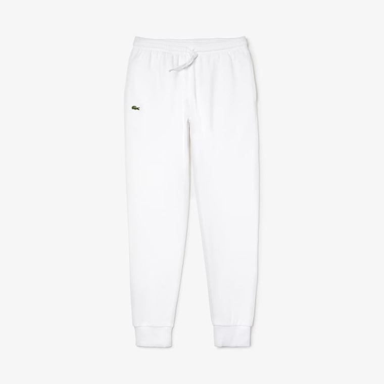 Lacoste SPORT Fleece Tennis Sweatpants Hvite | px4biTSN