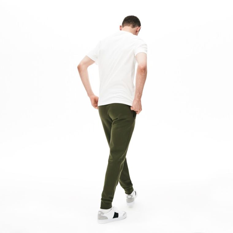 Lacoste SPORT Fleece Tennis Sweatpants Khaki Grønn | cTVDCwAW