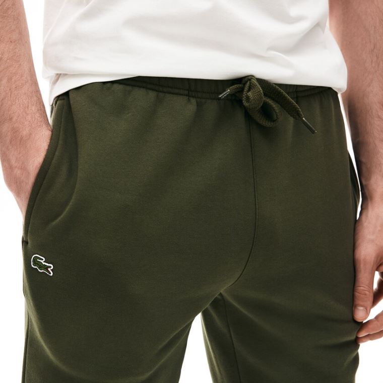 Lacoste SPORT Fleece Tennis Sweatpants Khaki Grønn | cTVDCwAW