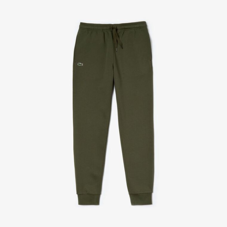 Lacoste SPORT Fleece Tennis Sweatpants Khaki Grønn | cTVDCwAW