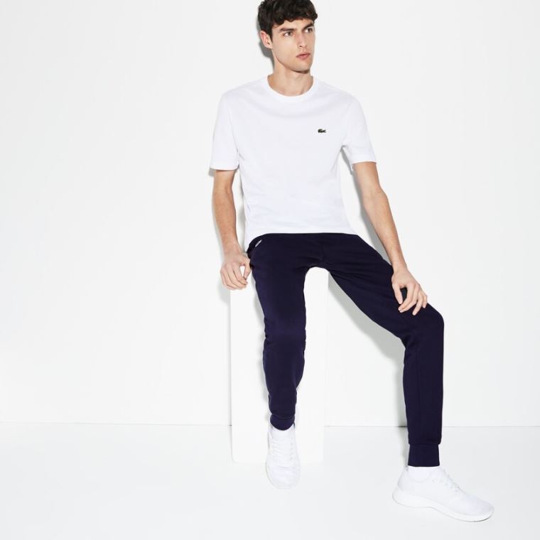 Lacoste SPORT Fleece Tennis Sweatpants Marineblå Blå | 6zjDKZAX