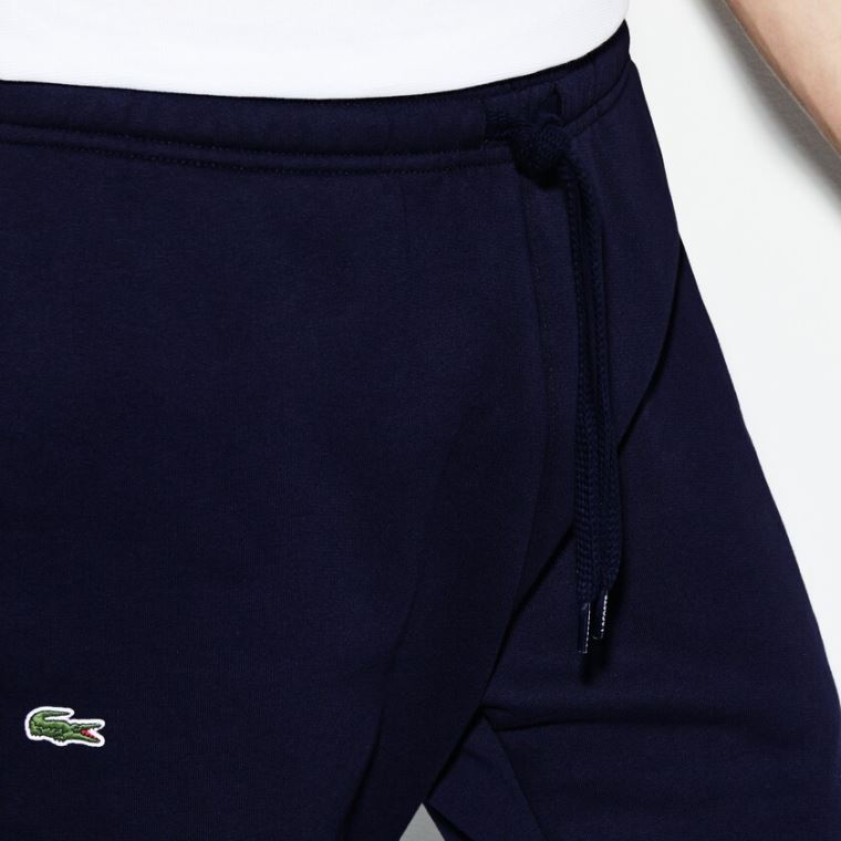 Lacoste SPORT Fleece Tennis Sweatpants Marineblå Blå | 6zjDKZAX