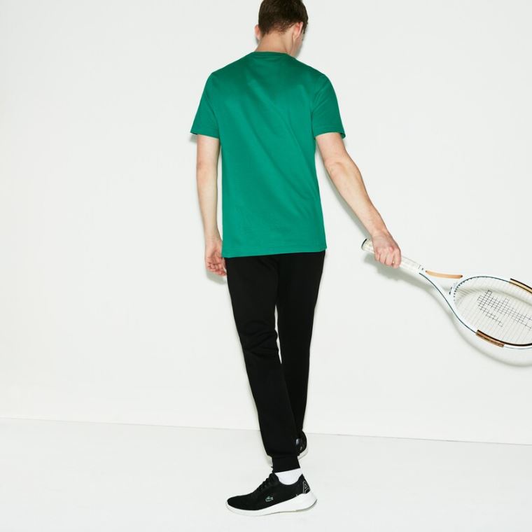 Lacoste SPORT Fleece Tennis Sweatpants Svarte | 8xY7kLe2