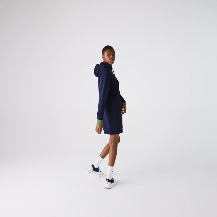 Lacoste SPORT Hette Bomull Blend Sweatshirt Kjoler Marineblå Blå Grønn Svarte | jDYYagTO