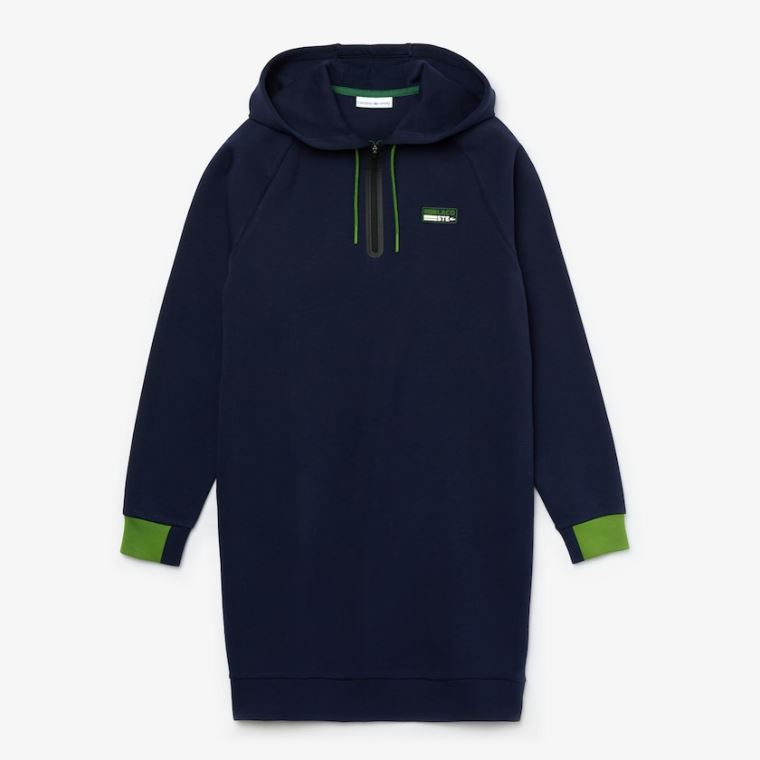 Lacoste SPORT Hette Bomull Blend Sweatshirt Kjoler Marineblå Blå Grønn Svarte | jDYYagTO