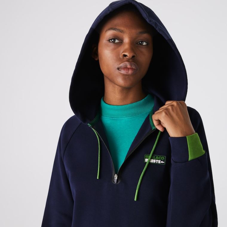 Lacoste SPORT Hette Bomull Blend Sweatshirt Kjoler Marineblå Blå Grønn Svarte | jDYYagTO