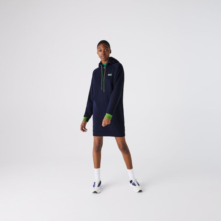 Lacoste SPORT Hette Bomull Blend Sweatshirt Kjoler Marineblå Blå Grønn Svarte | jDYYagTO