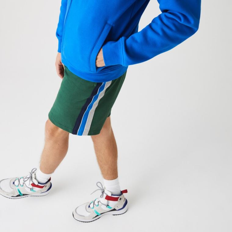 Lacoste SPORT Hette Lette Bi-material Sweatshirt Blå | FLYiKURE