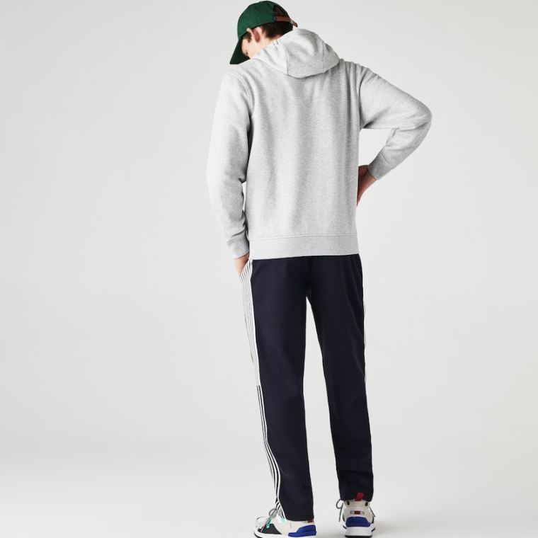 Lacoste SPORT Hette Lette Bi-material Sweatshirt Grå Lyse Grå | VIfS07Ig