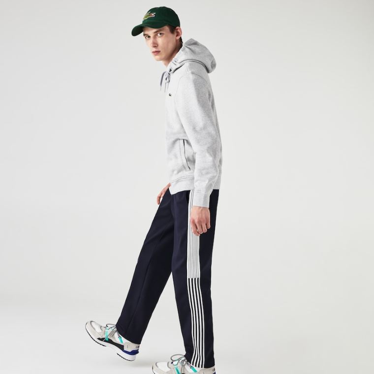 Lacoste SPORT Hette Lette Bi-material Sweatshirt Grå Lyse Grå | VIfS07Ig