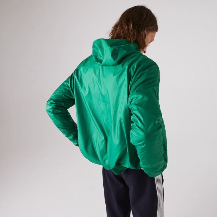 Lacoste SPORT Hette Vann-Resistant Jacket Grønn | LFsWttDS