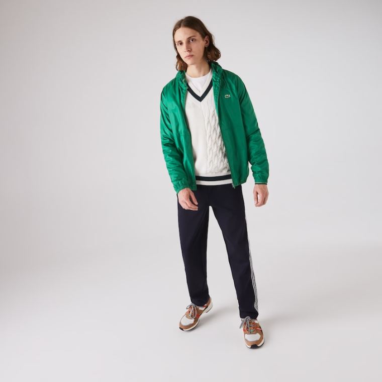 Lacoste SPORT Hette Vann-Resistant Jacket Grønn | LFsWttDS