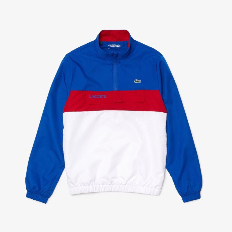 Lacoste SPORT Packable Tracksuit Blå Hvite Rød | enfqd9AP