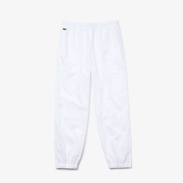 Lacoste SPORT Performance Side Zip Track Pants Hvite | GhcNLxtP