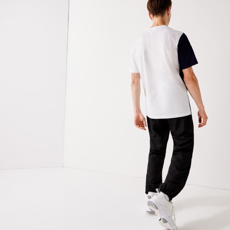 Lacoste SPORT Performance Side Zip Track Pants Svarte | hCRfPSpV