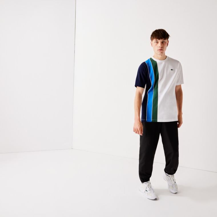 Lacoste SPORT Performance Side Zip Track Pants Svarte | hCRfPSpV