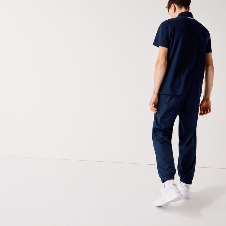 Lacoste SPORT Performance Side Zip Track Pants Marineblå Blå | rGU6sv4d