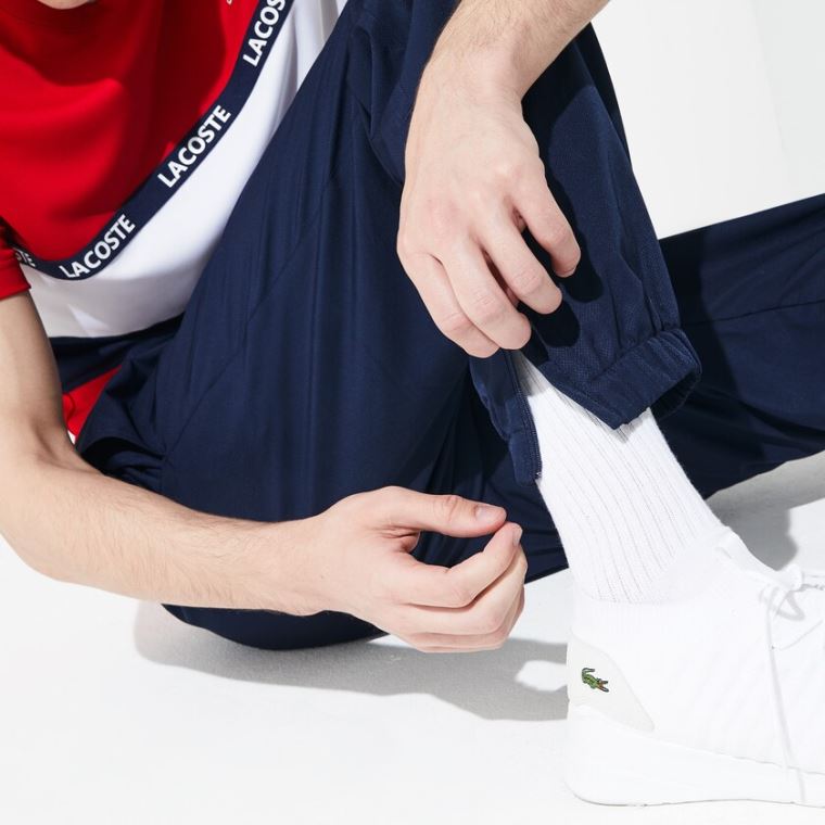 Lacoste SPORT Performance Side Zip Track Pants Marineblå Blå | rGU6sv4d