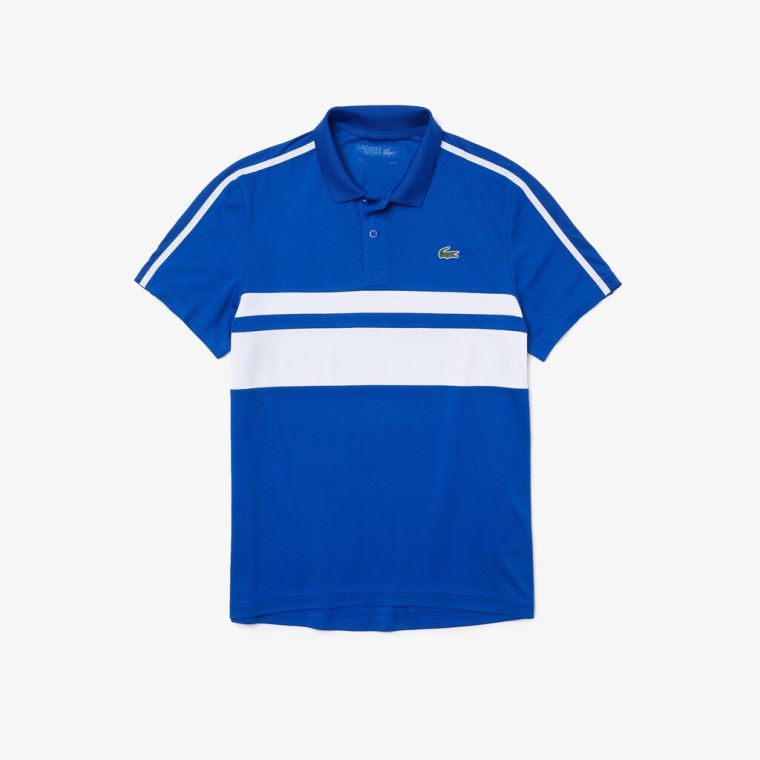 Lacoste SPORT Pustende Piqué Tennis Polo Shirt Hvite | DDQPWPKk