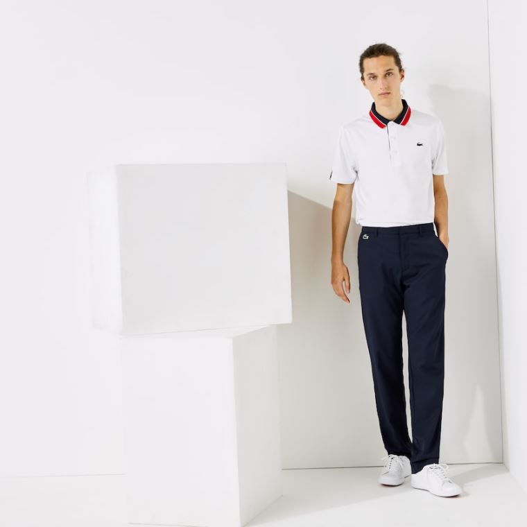 Lacoste SPORT Pustende Stretch Golf Pants Marineblå Blå | KYskXvoF