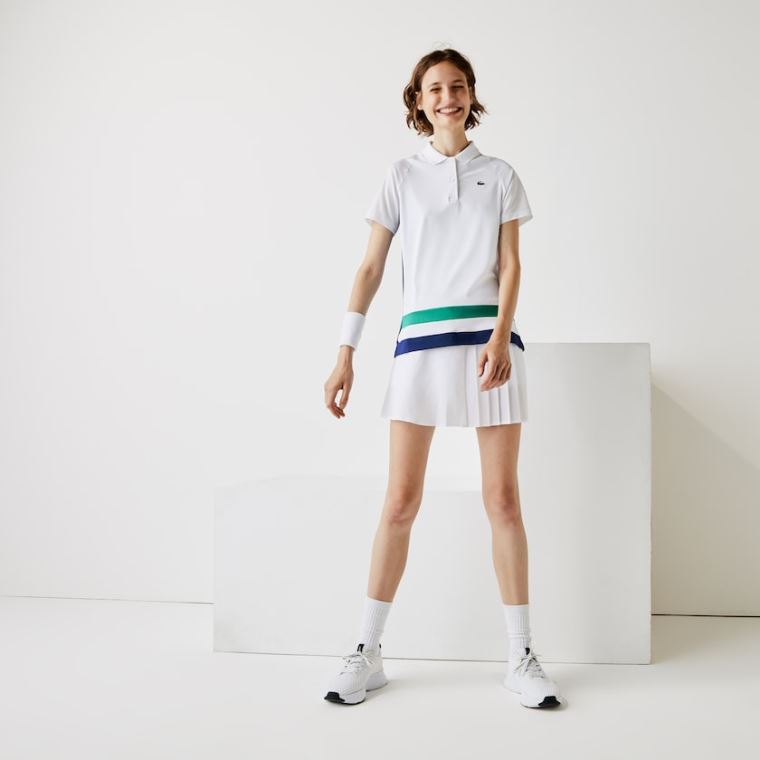 Lacoste SPORT Pustende Stretch Tennis Polo Shirt Hvite Blå Grønn Svarte | Q1zvZ4HW