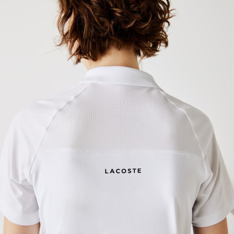 Lacoste SPORT Pustende Stretch Tennis Polo Shirt Hvite Blå Grønn Svarte | Q1zvZ4HW