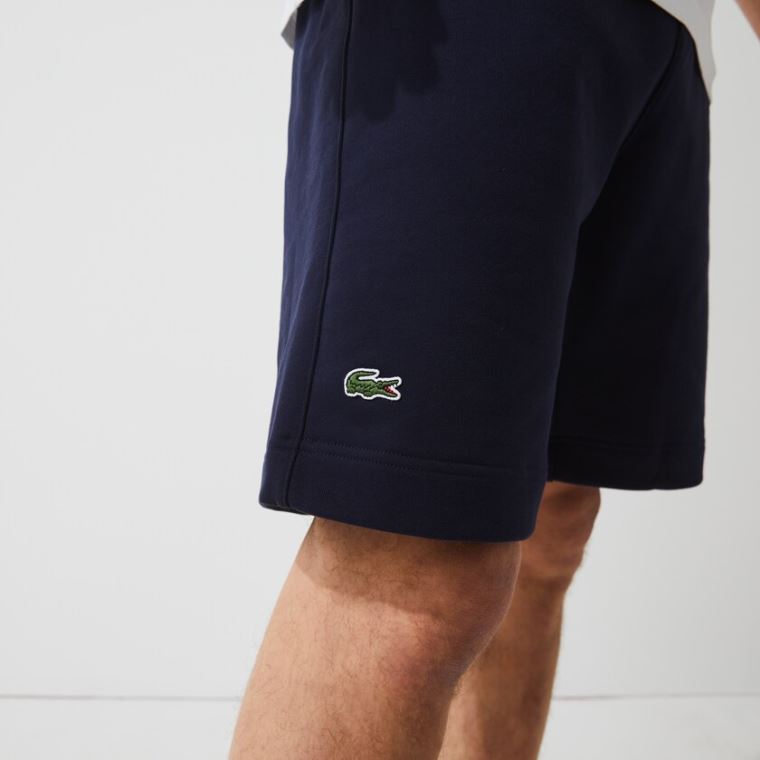 Lacoste SPORT Roland Garros Bomull Fleece Shorts Marineblå Blå Grønn Hvite | LOA9nhPc