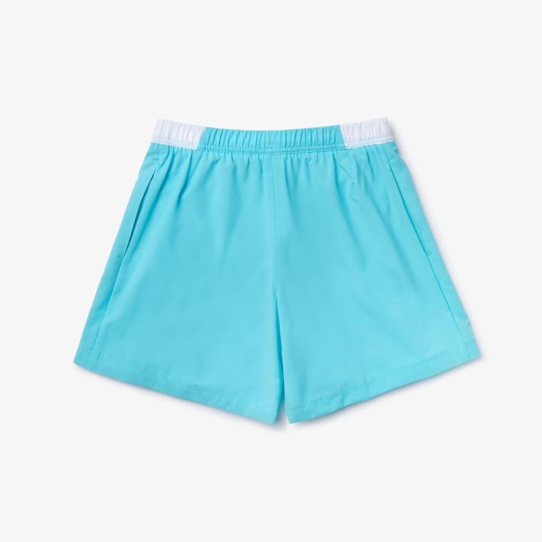 Lacoste SPORT Roland Garros Culotte Skirt Turkis Hvite Grønn | hCWuCmsm