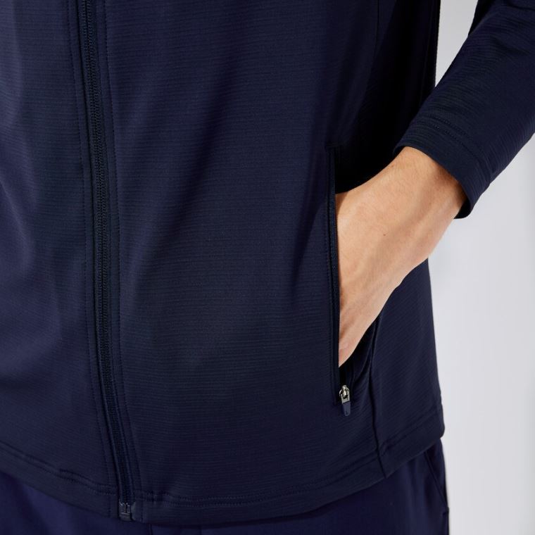 Lacoste SPORT Stretch Ergonomic Zippered Golf Jacket Marineblå Blå | 2lvrIWk3