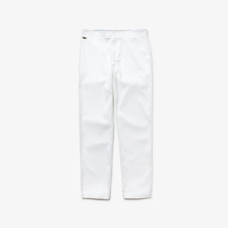 Lacoste SPORT Technical Gabardine Golf Chino Pants Hvite | 5vv758JH