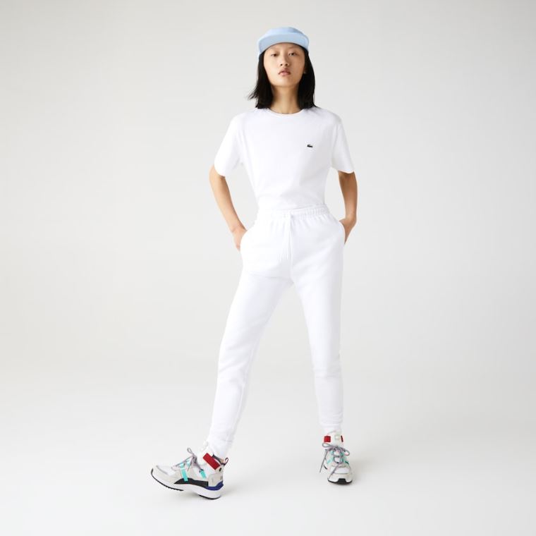 Lacoste SPORT Tennis Fleece Trackpants Hvite | vU0MmVrP