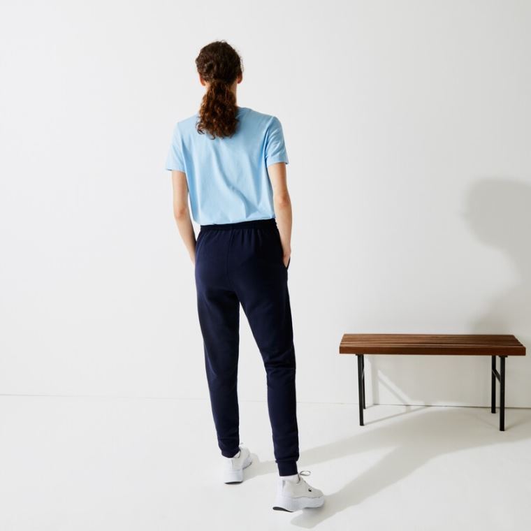 Lacoste SPORT Tennis Fleece Trackpants Marineblå Blå | rBeFVcIK