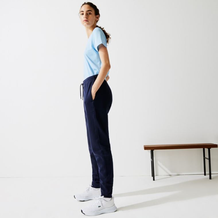 Lacoste SPORT Tennis Fleece Trackpants Marineblå Blå | rBeFVcIK