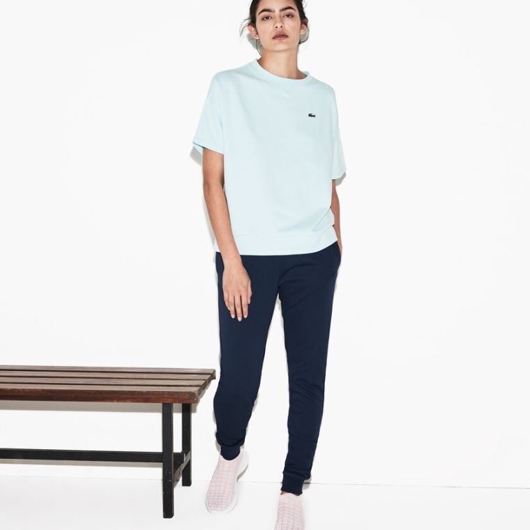 Lacoste SPORT Tennis Fleece Trackpants Marineblå Blå | rBeFVcIK