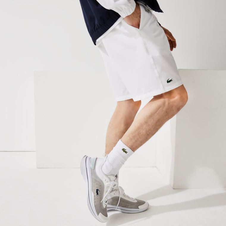 Lacoste SPORT Tennis Stretch Shorts Hvite | MVvqRGUw